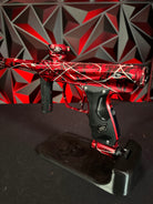 Used Shocker Amp Paintball Gun - LE Red Acid Wash Silver Splash