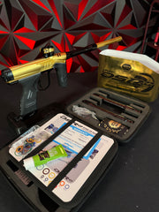 Used Dye DSR+ Paintball Gun - ICON Edition Gold/Black w/ IM Pro Kit