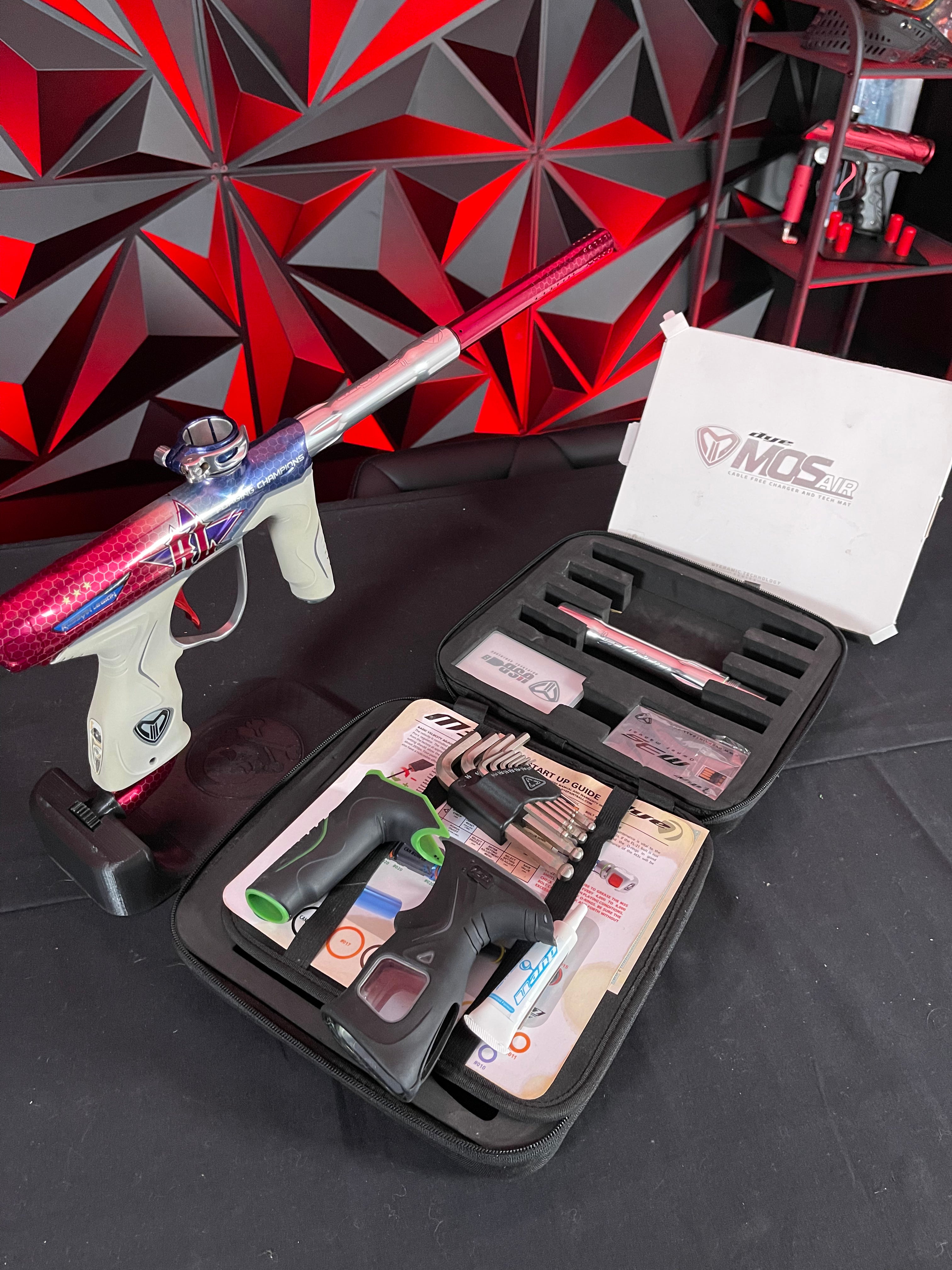 Used Dye M3S Paintball Gun LE Russian Legion w/ White Grips