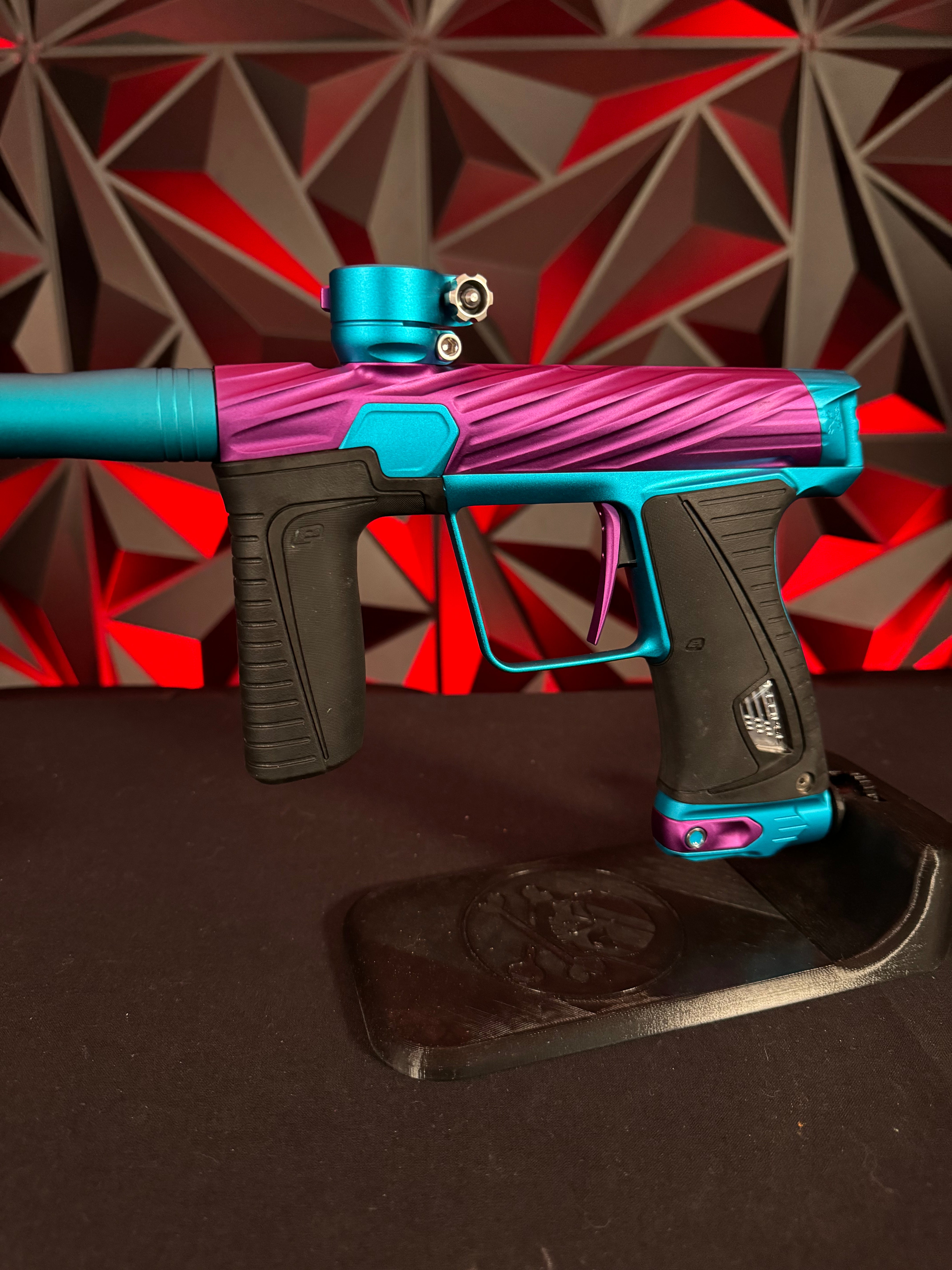 Used Planet Eclipse/HK Army Orbit 180R Paintball Gun - Amped (Purple/Teal)