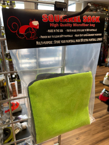 Squirrel Sack Microfiber Bag - Black/Green