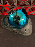 Used HK Army SLR Paintball Mask - Black w/ Blue Lens, Luminous Amber Lens, Soft Goggle Bag, and HK Army Exo Mask Case