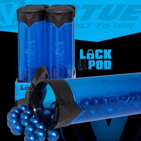 Virtue V2 Lock Pod - 170 rnd Lock Lid Pod - 4 Pack - CHOOSE YOUR COLOR! Blue