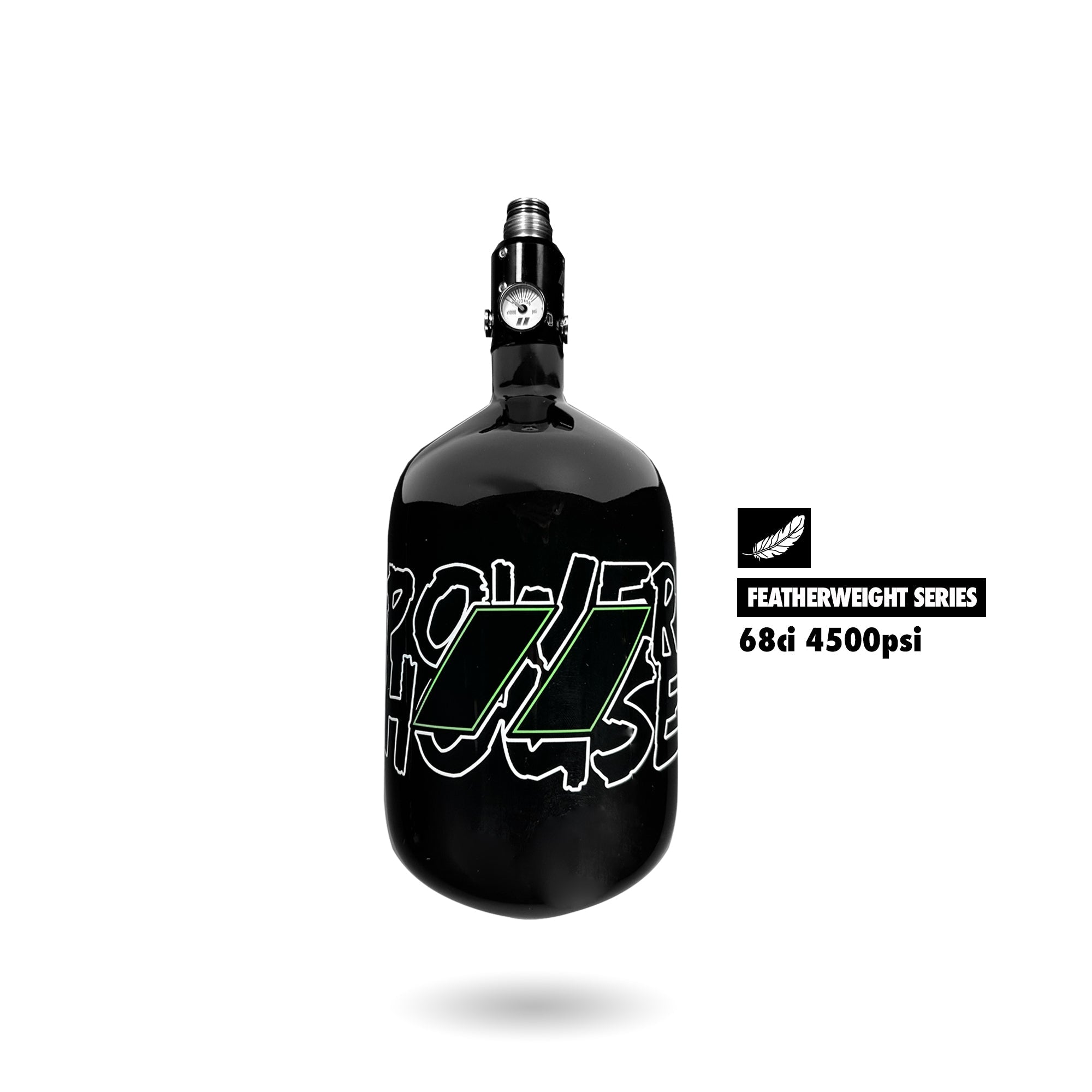 Infamous/Powerhouse™ “Featherweight” Air Tank 68CI (BOTTLE AND TKO REG)