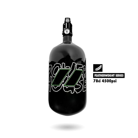 Infamous/Powerhouse™ “Featherweight” Air Tank 78CI (BOTTLE AND TKO REG)