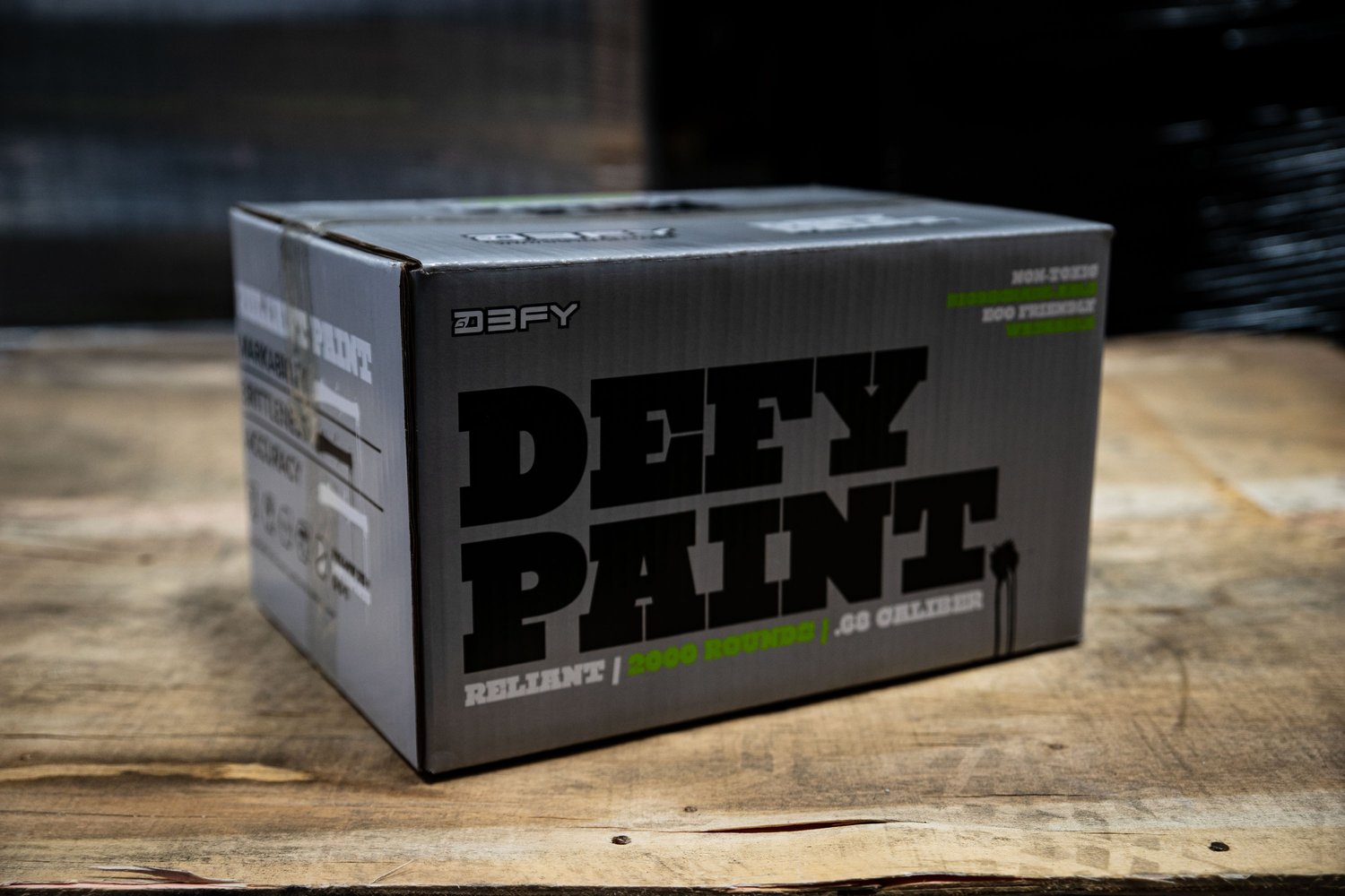 Defy Reliant Paintballs - 0.68 Caliber - 2000 Count - Non-Metallic Pink Shell / Yellow Fill