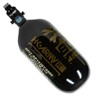 HK Army "Extra Lite" Carbon Fiber Tank - Standard Reg - RUSH - 80/4500 PSI - Black/Gold