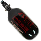 HK Army "Extra Lite" Carbon Fiber Tank - Standard Reg - RUSH - 80/4500 PSI - Black/Red