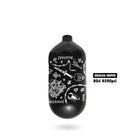 Infamous Sinaloa Sniper Skeleton Air Hyperlight Paintball Tank - Black (Bottle Only) 80ci / 4500psi