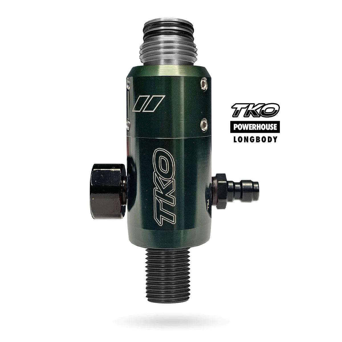 Powerhouse TKO "Longbody" Tank Regulator - Forest Green