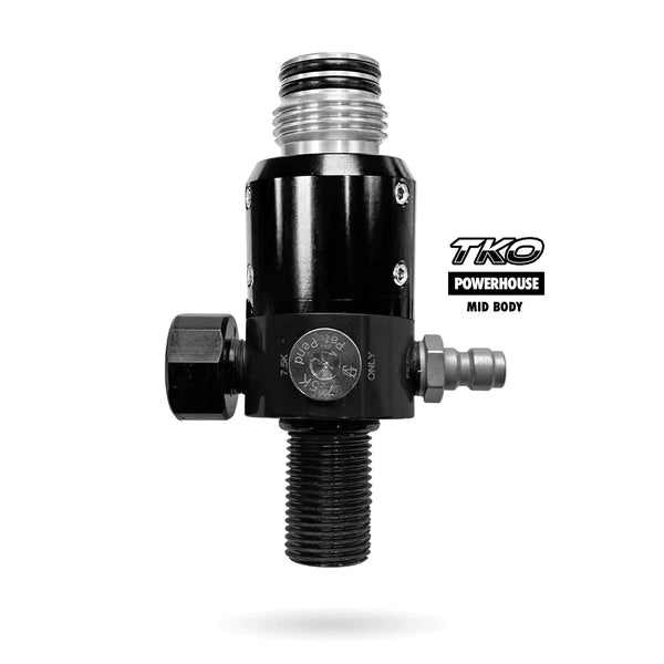 Powerhouse TKO "Mid Body" Tank Regulator - Black