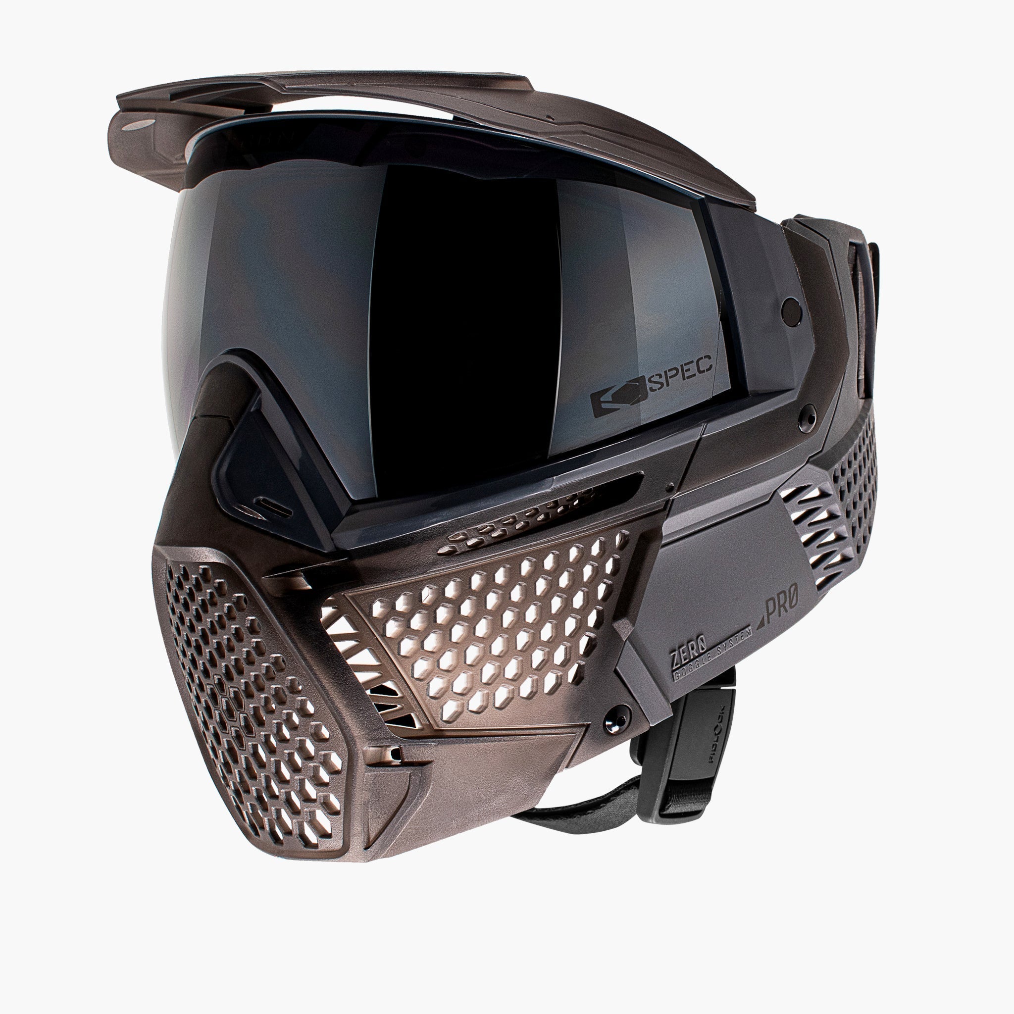 Carbon ZERO Pro Paintball Mask - Less Coverage - Graphite