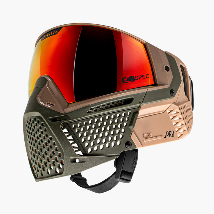 Carbon ZERO Pro Paintball Mask - Safari