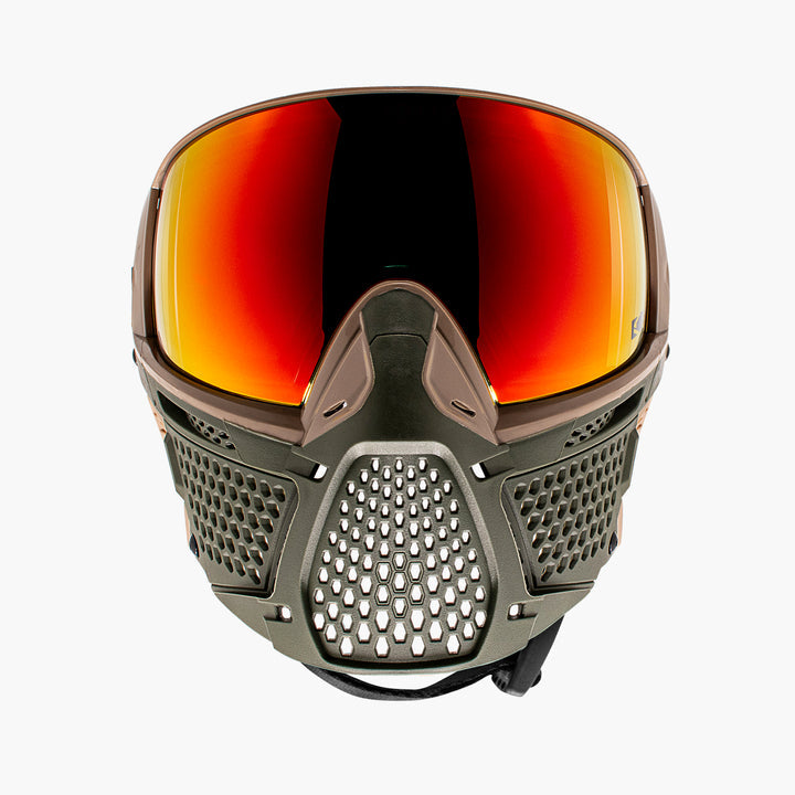Carbon ZERO Pro Paintball Mask - Less Coverage - Safari