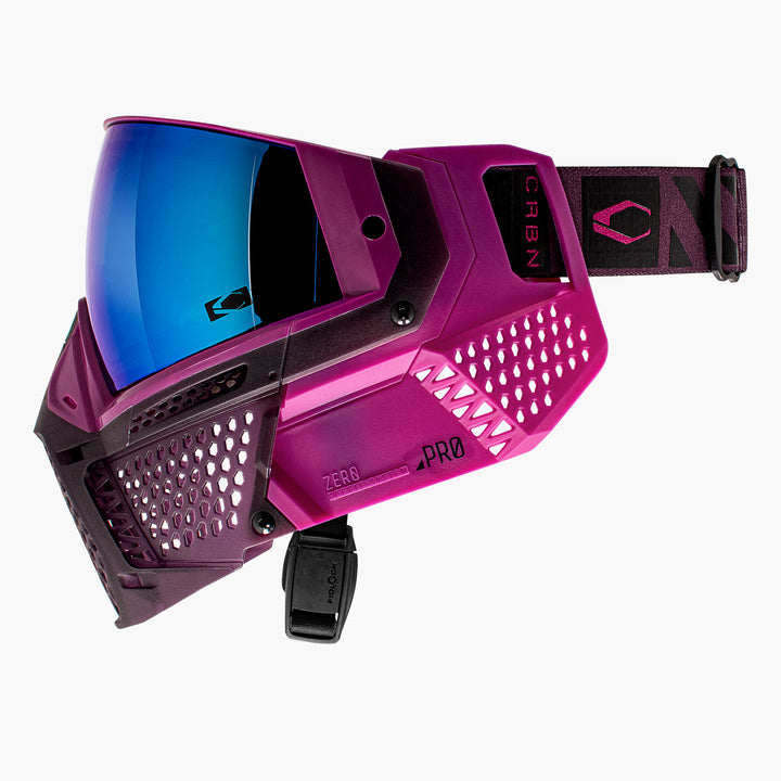 Carbon ZERO Pro Paintball Mask - Less Coverage - Violet