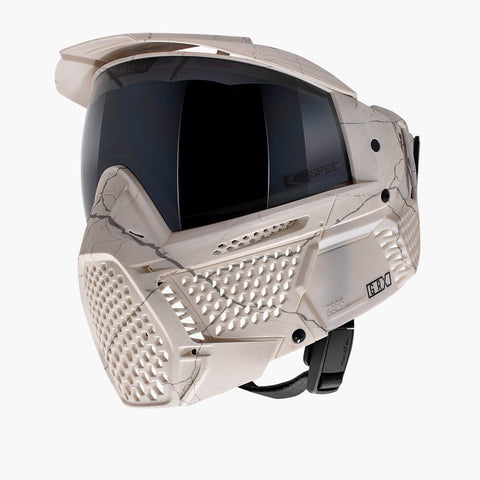 Carbon ZERO GRX Paintball Mask - More Coverage - LE Fractured Bone