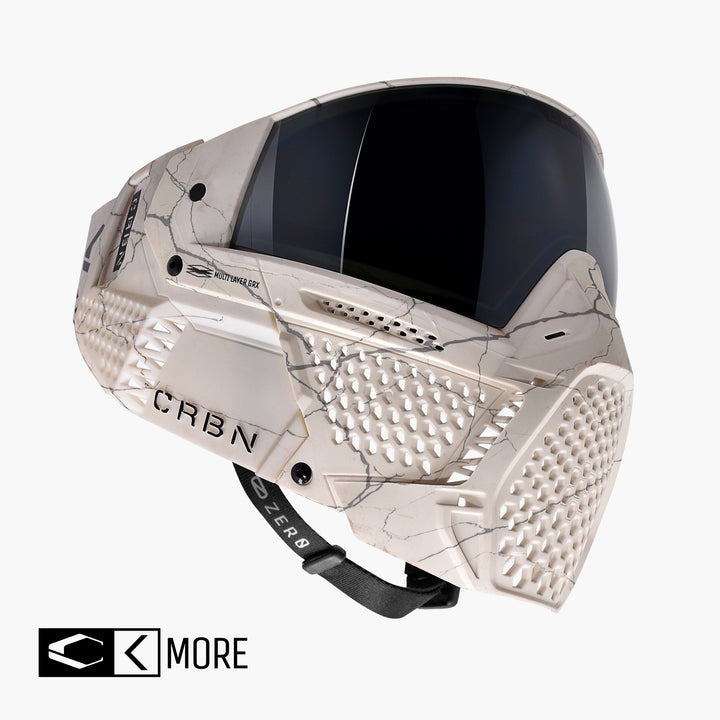 Carbon ZERO GRX Paintball Mask - More Coverage - LE Fractured Bone