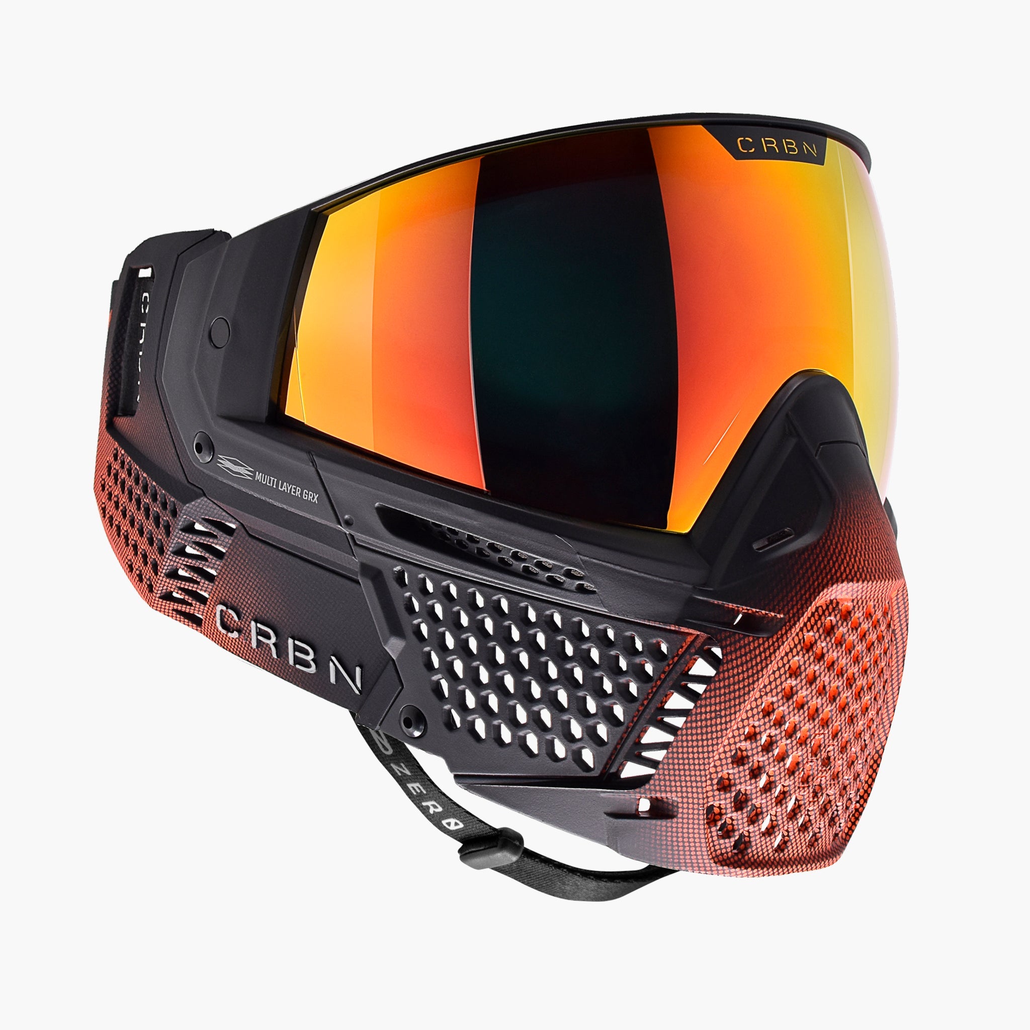 Carbon ZERO GRX Paintball Mask - LE Halftone Orange Carbon ZERO GRX Paintball Mask - LE Halftone Orange