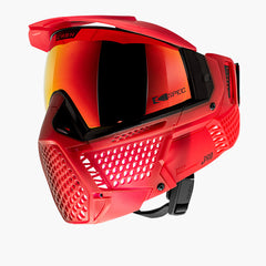 Carbon ZERO Pro Fade Paintball Mask - Less Coverage - Blood