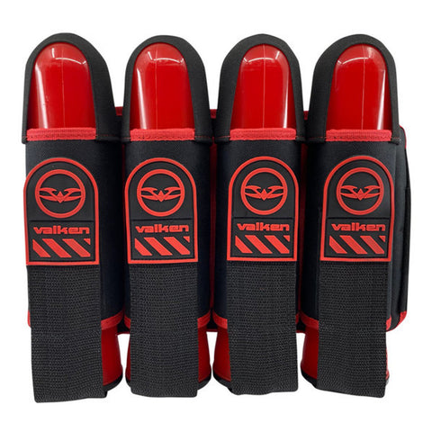 Valken Alpha 4 Pod Paintball Harness - CHOOSE YOUR COLOR! Red