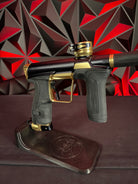 Used Planet Eclipse CS2 Pro Paintball Gun - Black / Gold w/ 3 FL backs and Infamous Deuce Trigger