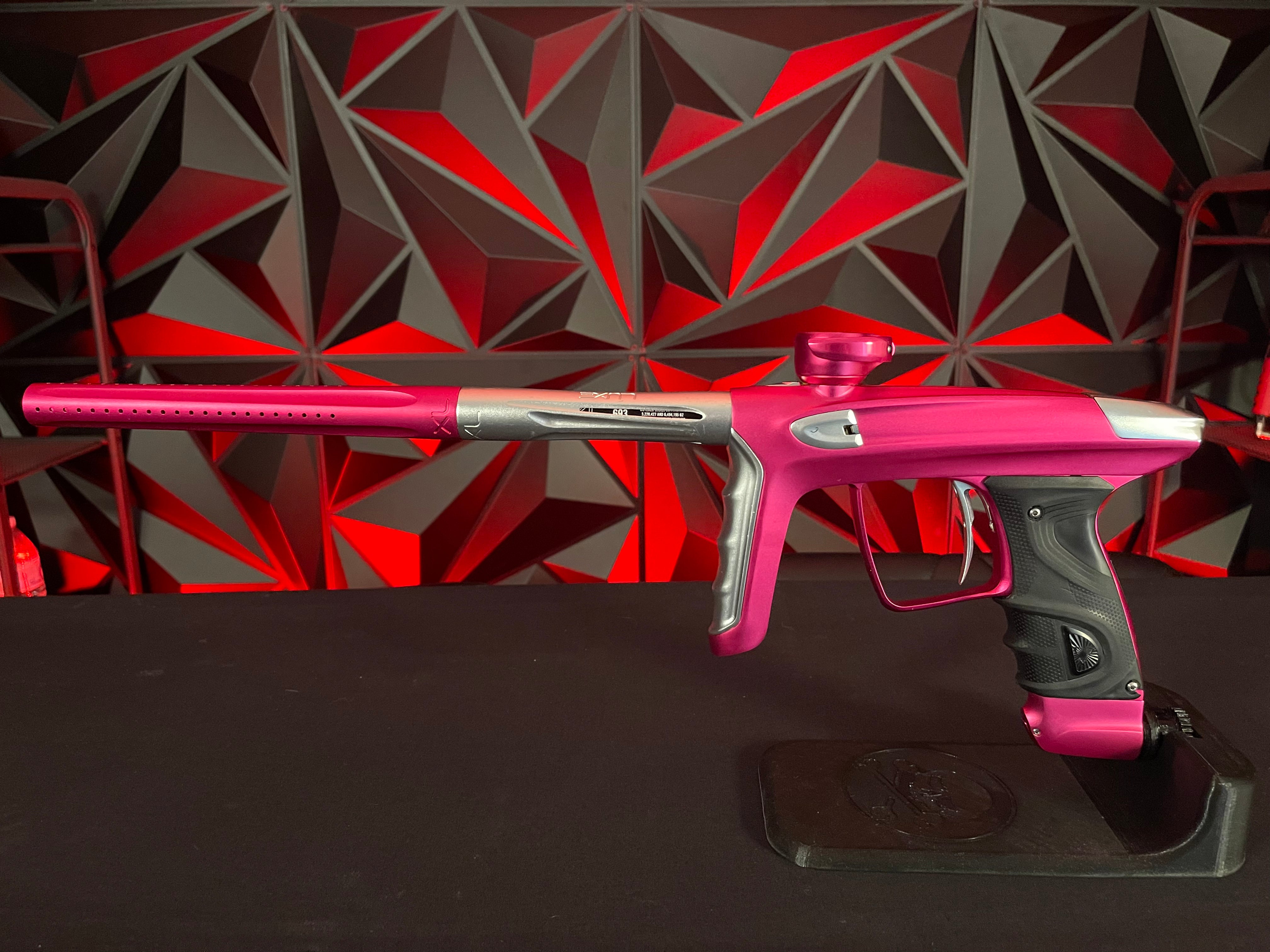 Used DLX TM40 Paintball Gun - Pink/Silver