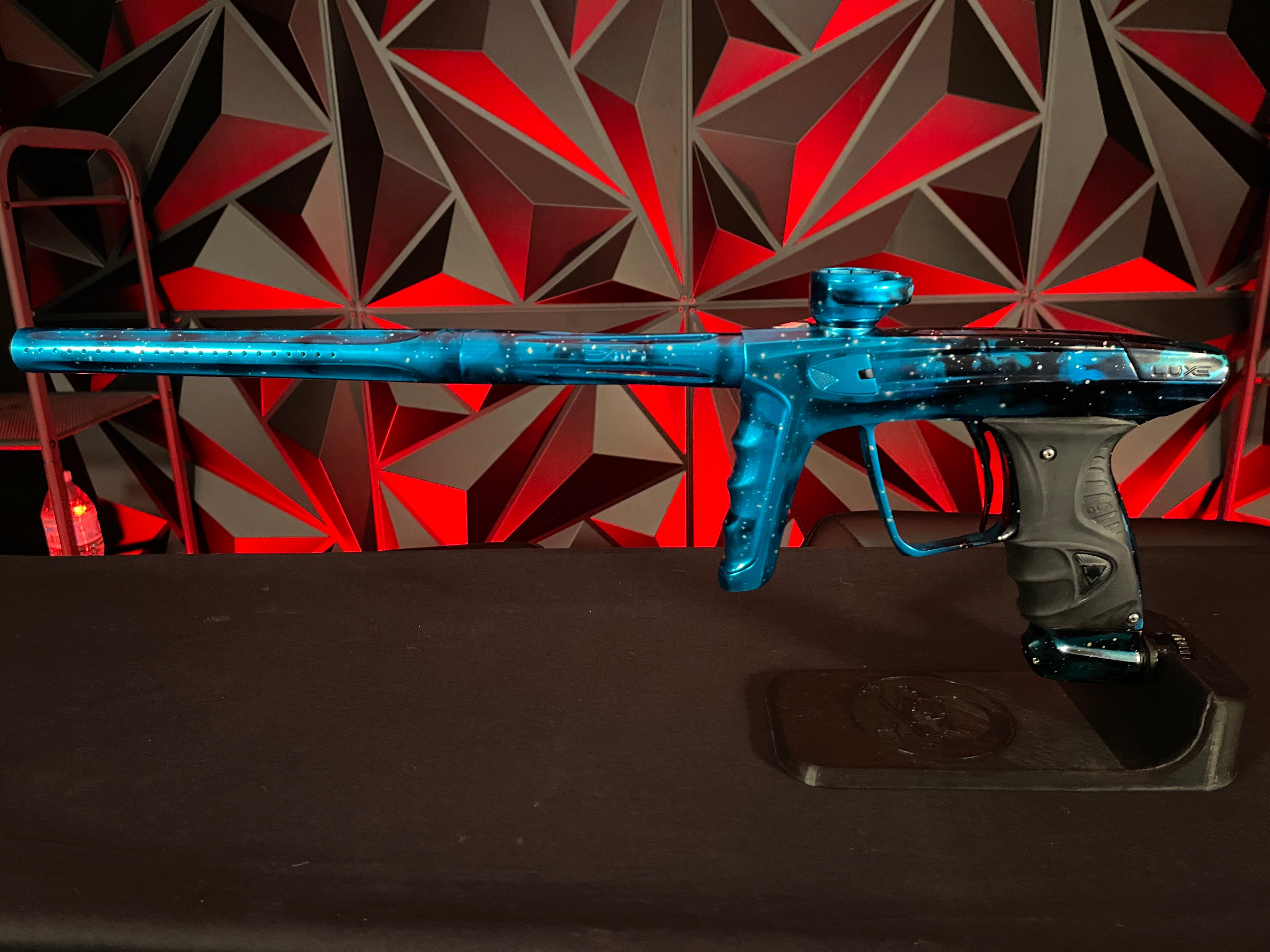 Used DLX Luxe X Paintball Gun - LE Gloss Blue Galaxy