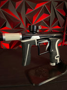 Used Planet Eclipse Geo 4 Paintball Gun - Midnight/Raw Metal Eyes & ASA w/ Scythe Trigger, Extra Grip Kit