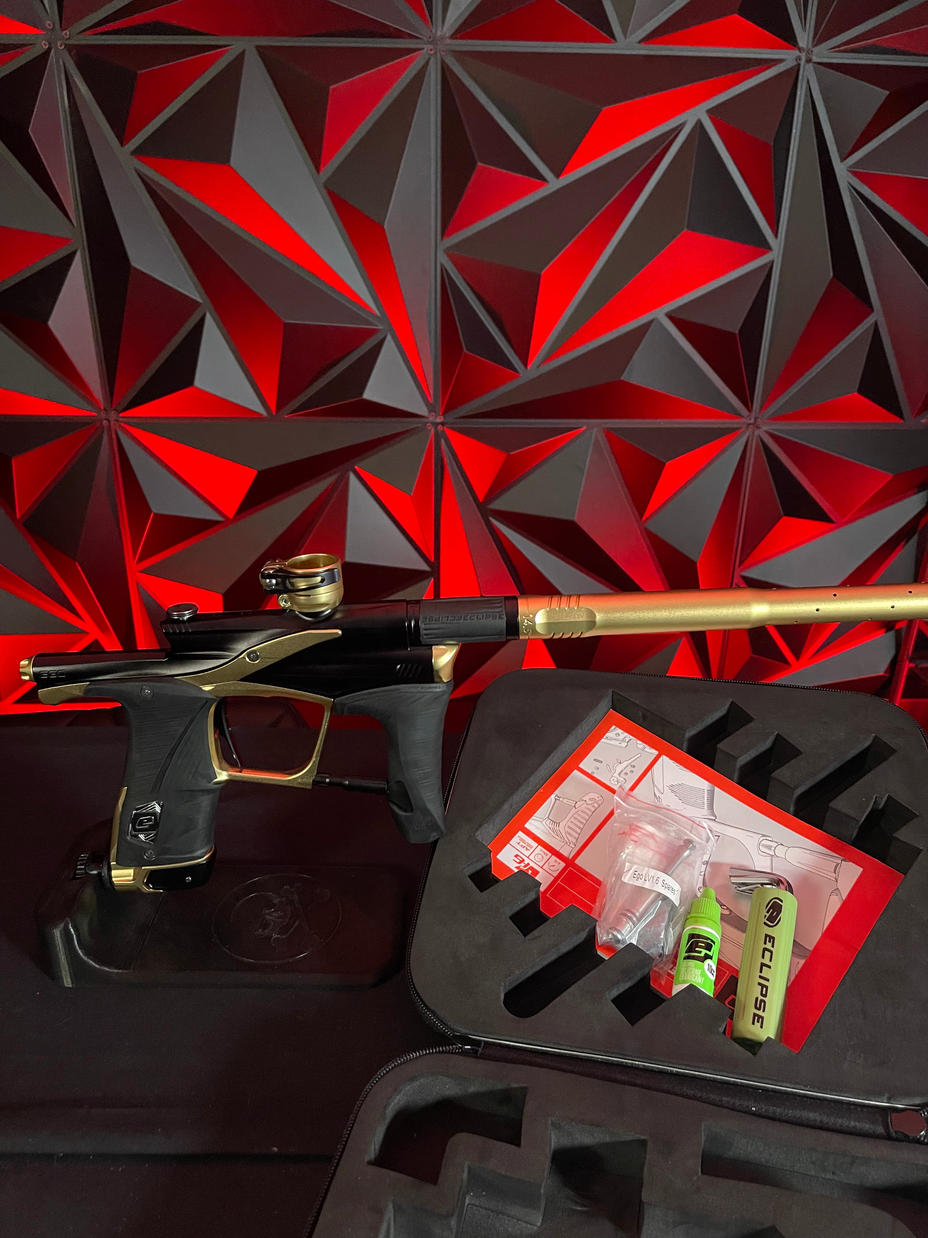 Used Planet Eclipse LV1.6 Paintball Gun - Black/Gold