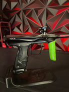 Used Shocker Amp Paintball Gun - Dust Black w/ Lime Exalt Grip