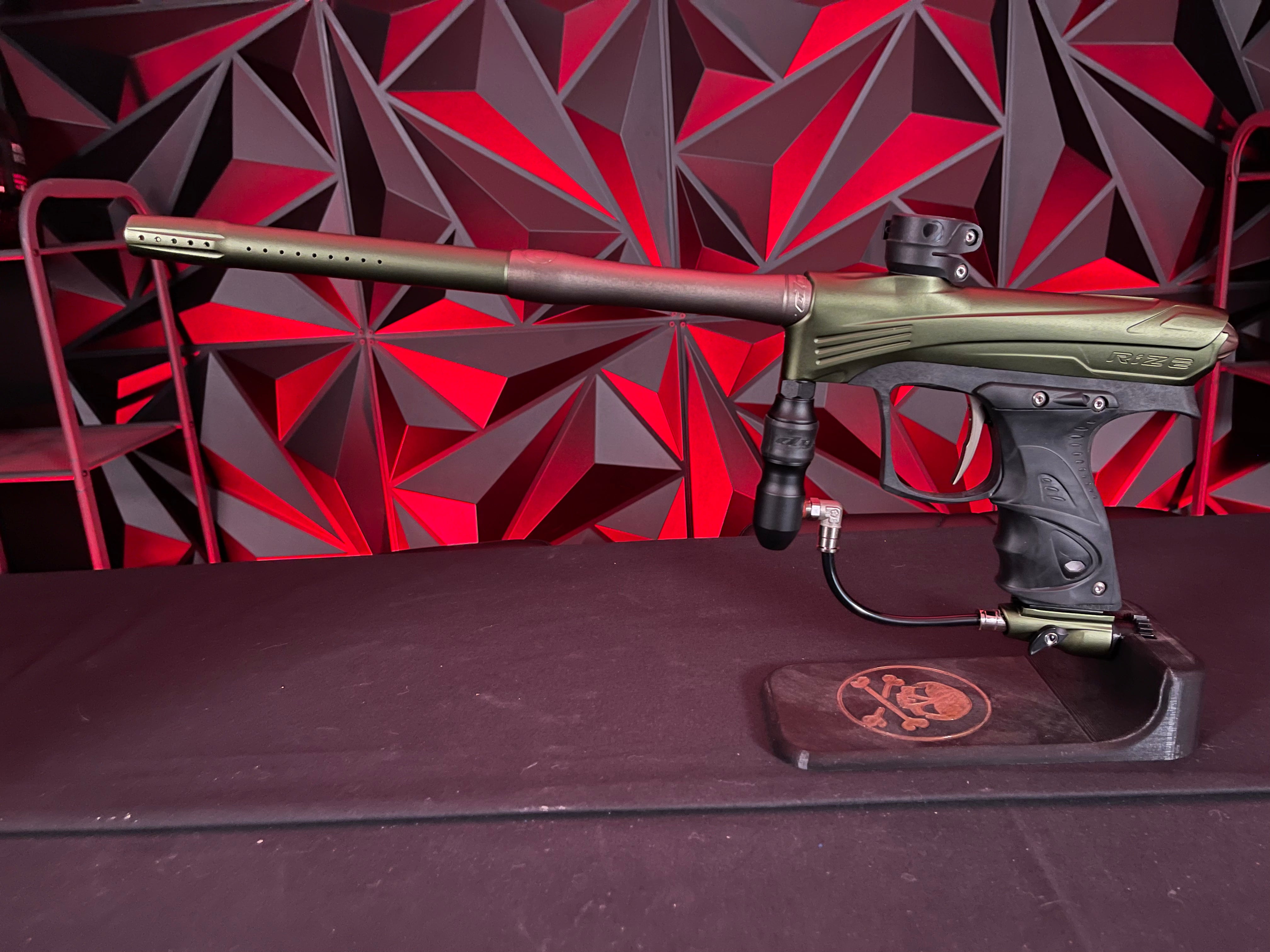 Used Dye CZR Paintball Marker Olive/Tan Punishers Paintball