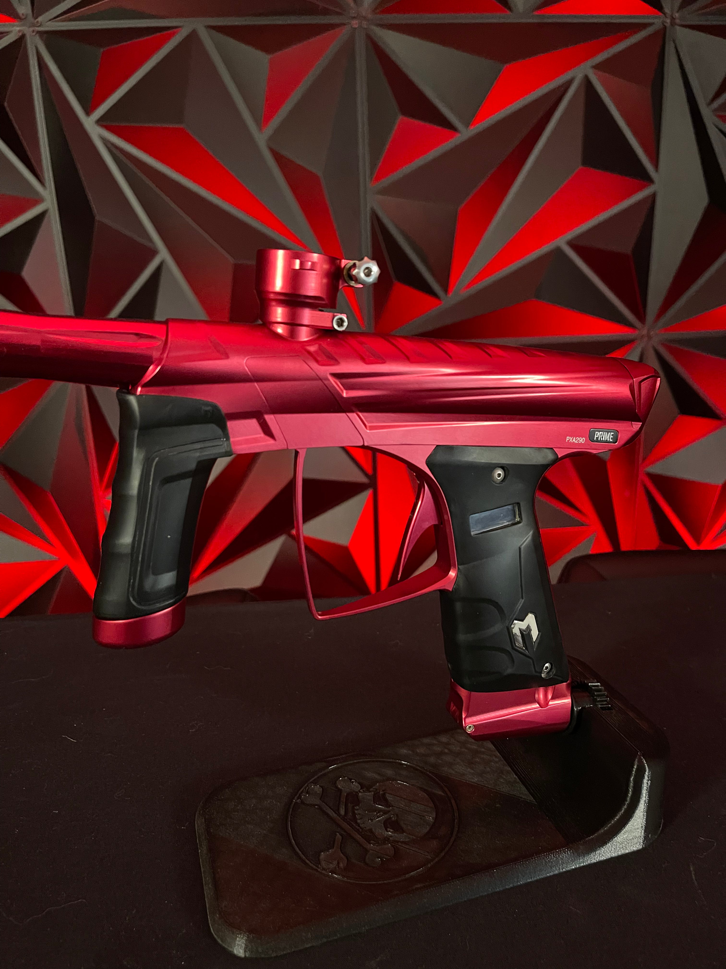 Used MacDev Prime XTS Paintball Gun - Gloss Red w/2 Shift 3 Inserts ...