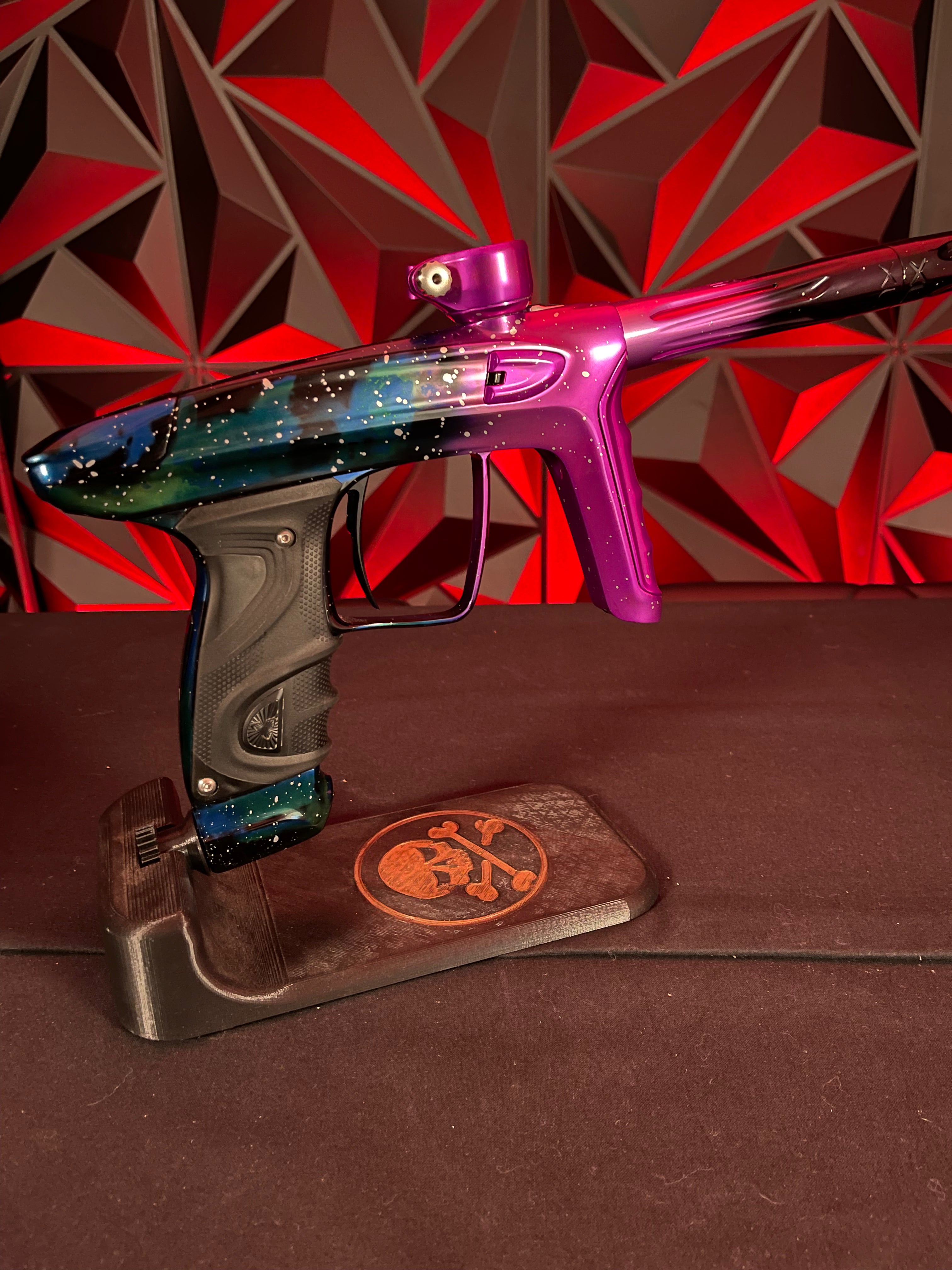 Used DLX Luxe TM40 Paintball Gun - LE Polished Pink Nebula w/ Matching