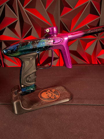 Used DLX Luxe TM40 Paintball Gun - LE Polished Pink Nebula w/ Matching Mech Frame and Powerhouse Reg