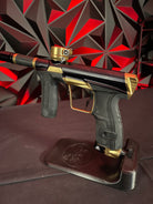 Used Planet Eclipse CS2 Pro Paintball Gun - Black / Gold w/ 3 FL backs and Infamous Deuce Trigger