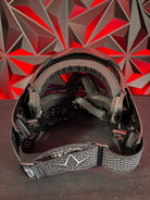 Used Bunker King CMD Paintball Mask - Black Ninja w/ Spare Lens and Soft Goggle Bag