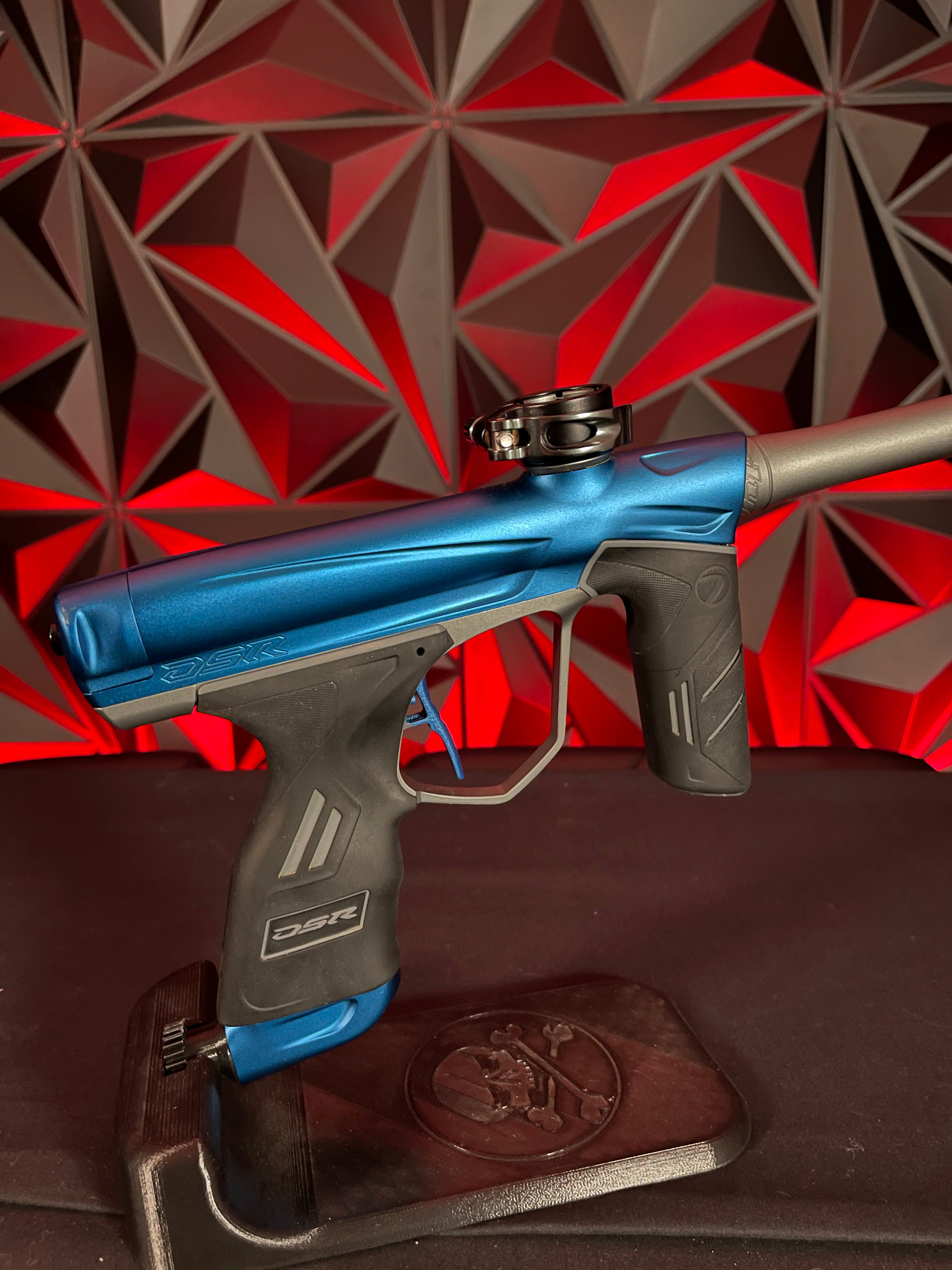 Used Dye DSR Paintball Gun Blue Line (Dust Blue/ Dust Pewter) w/ 3 T
