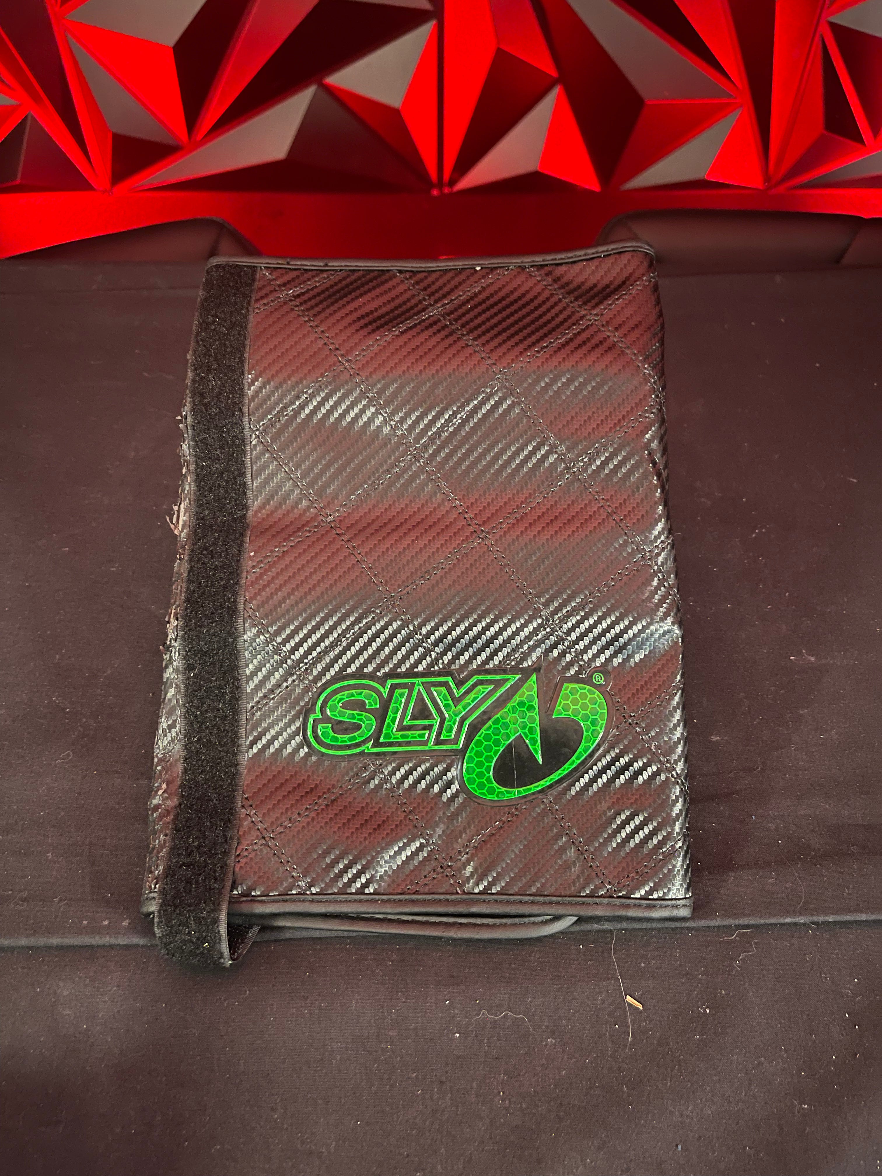 Used SLY Paintball Barrel Wrap Black/Green Punishers Paintball