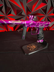 Used Shocker Amp Paintball Gun - LE Polished Purple/Silver Splash