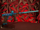 Used Planet eclipse CS1 Paintball Gun - LE Dynasty Scales (Blue/Teal) w/ s63 Barrel System, 4 PWR s63 Inserts, & Infamous Deuce Trigger