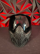 Used Bunker King CMD Paintball Mask - Black Ninja w/ Spare Lens and Soft Goggle Bag