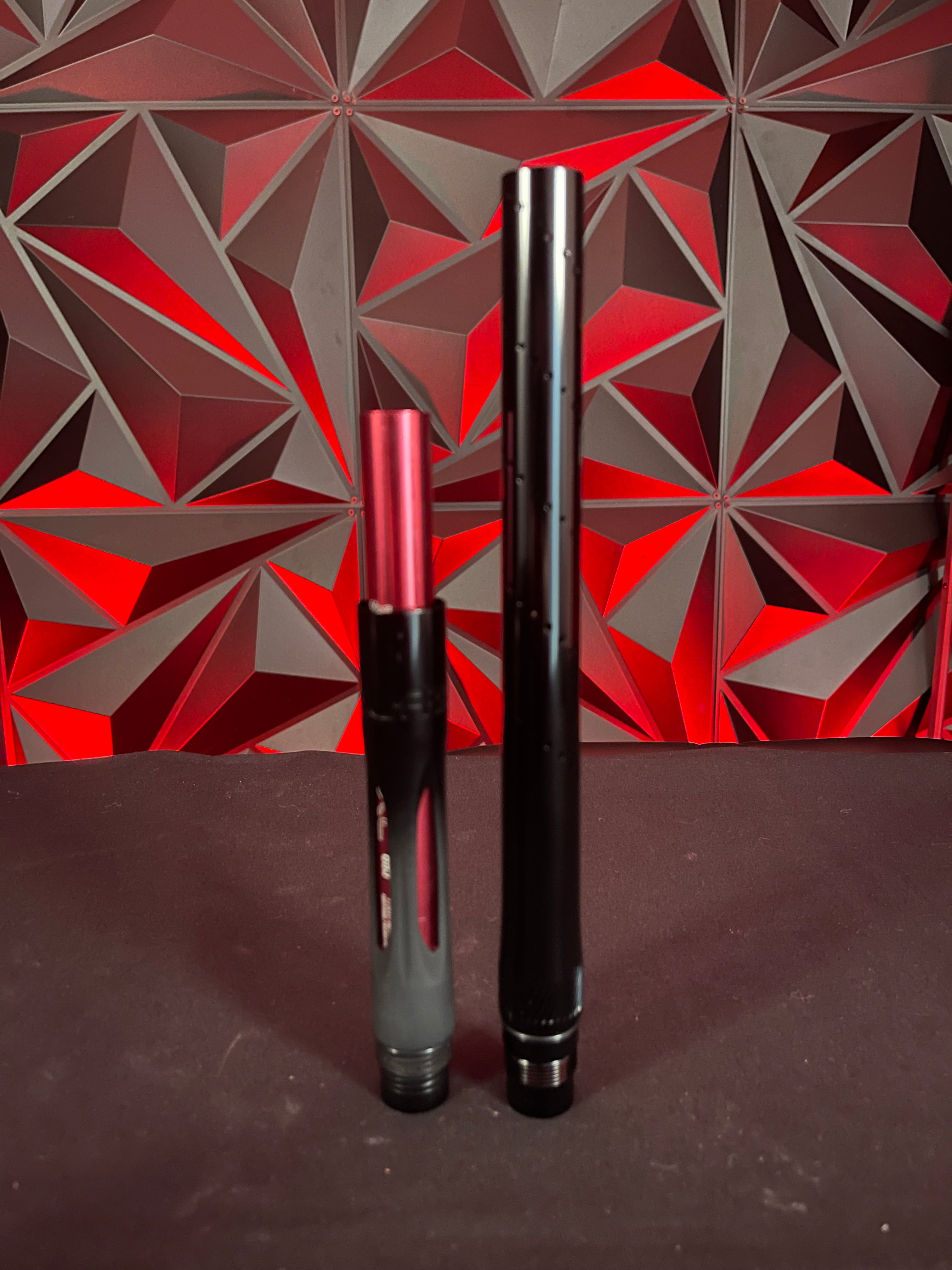 Used Freak XL Foremast Kit - ALL RED Inserts - New Style 15" Freak XL Barrel - Polished Black LUXE/ION Threaded