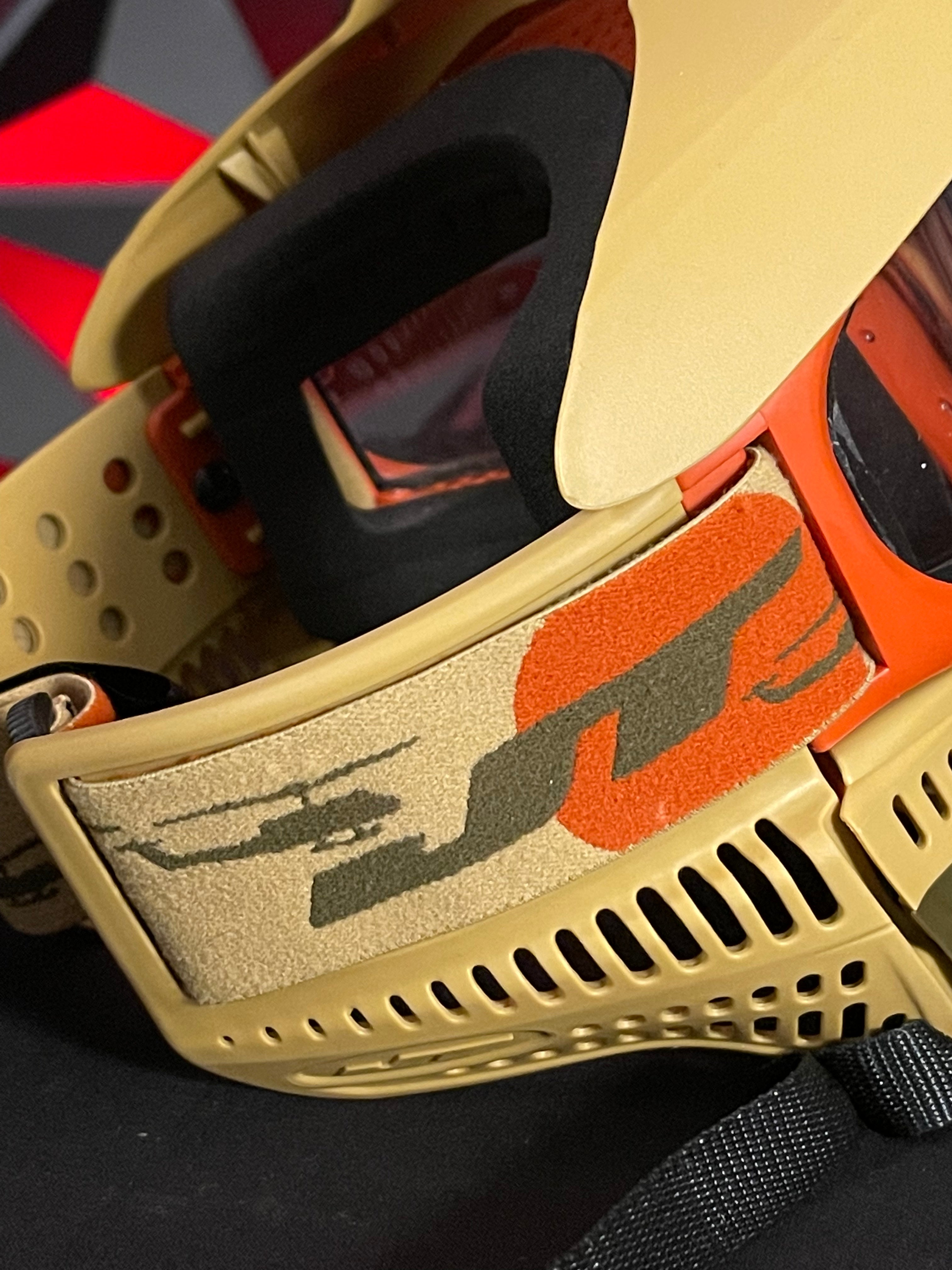 Used JT Spectra Proflex Paintball Mask - LE Copter w/ Extra Skirt & Ears