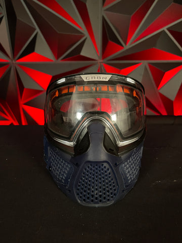Used Carbon Zero Pro LESS Coverage Paintball Mask - Navy