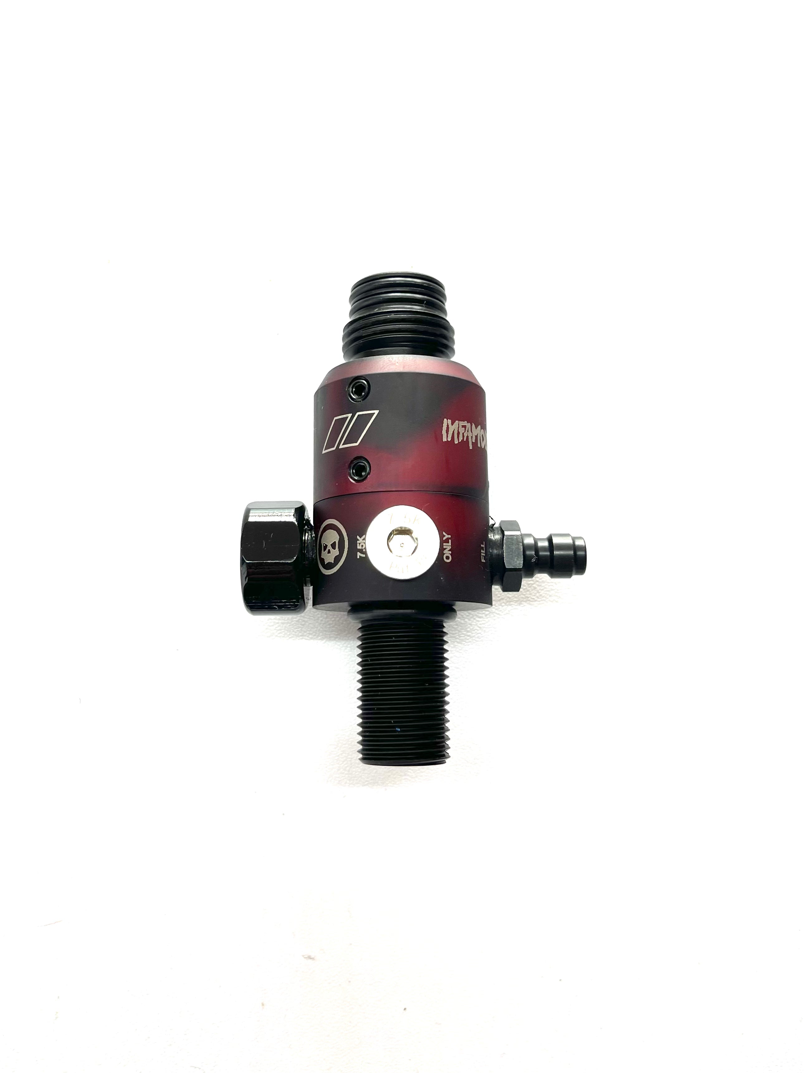 Powerhouse TKO Tank Regulator - Dust Black/Red Acid Wash