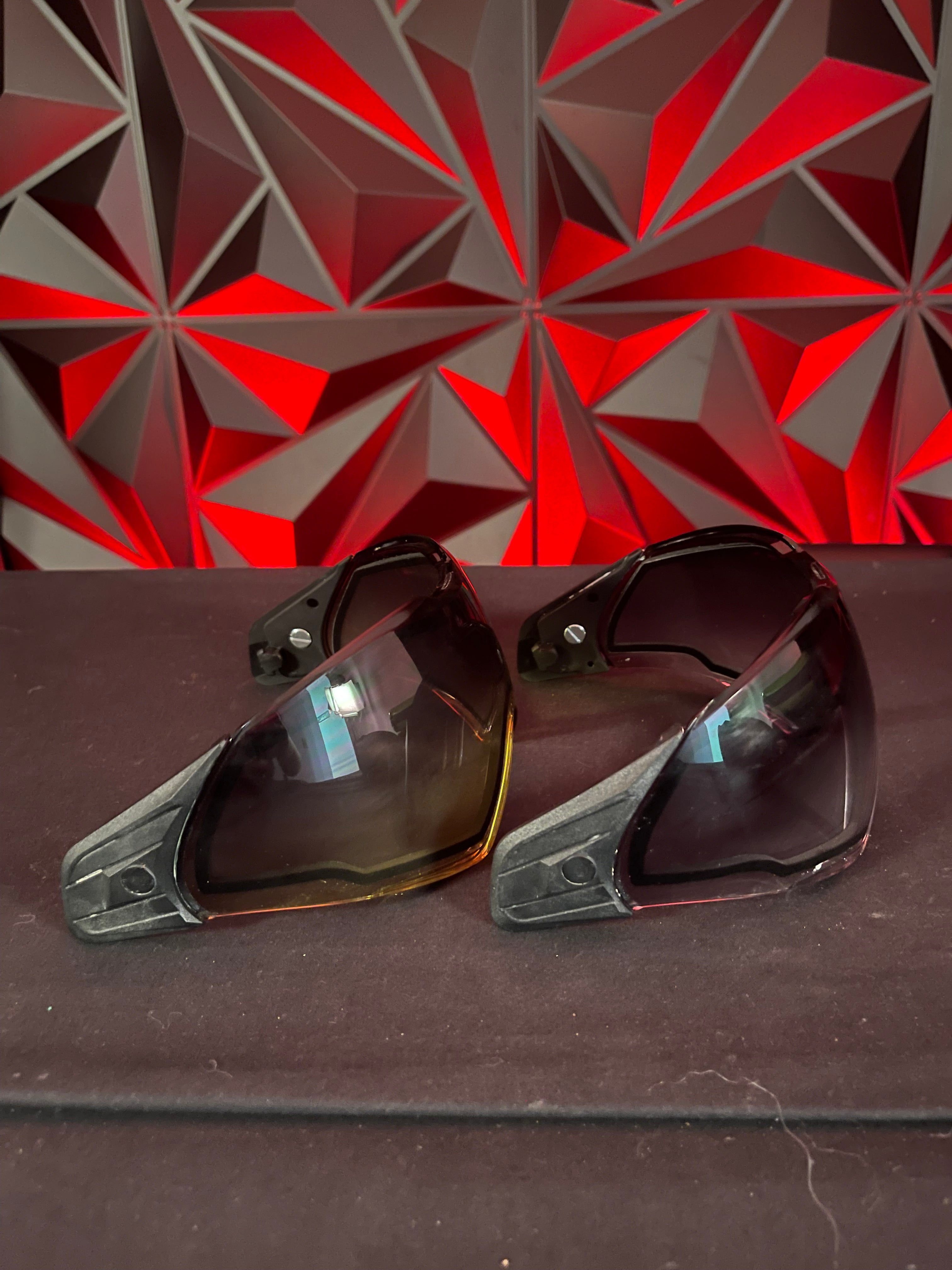 Used Push Unite Paintball Lenses Clear Gradient & Yellow Gradient w/