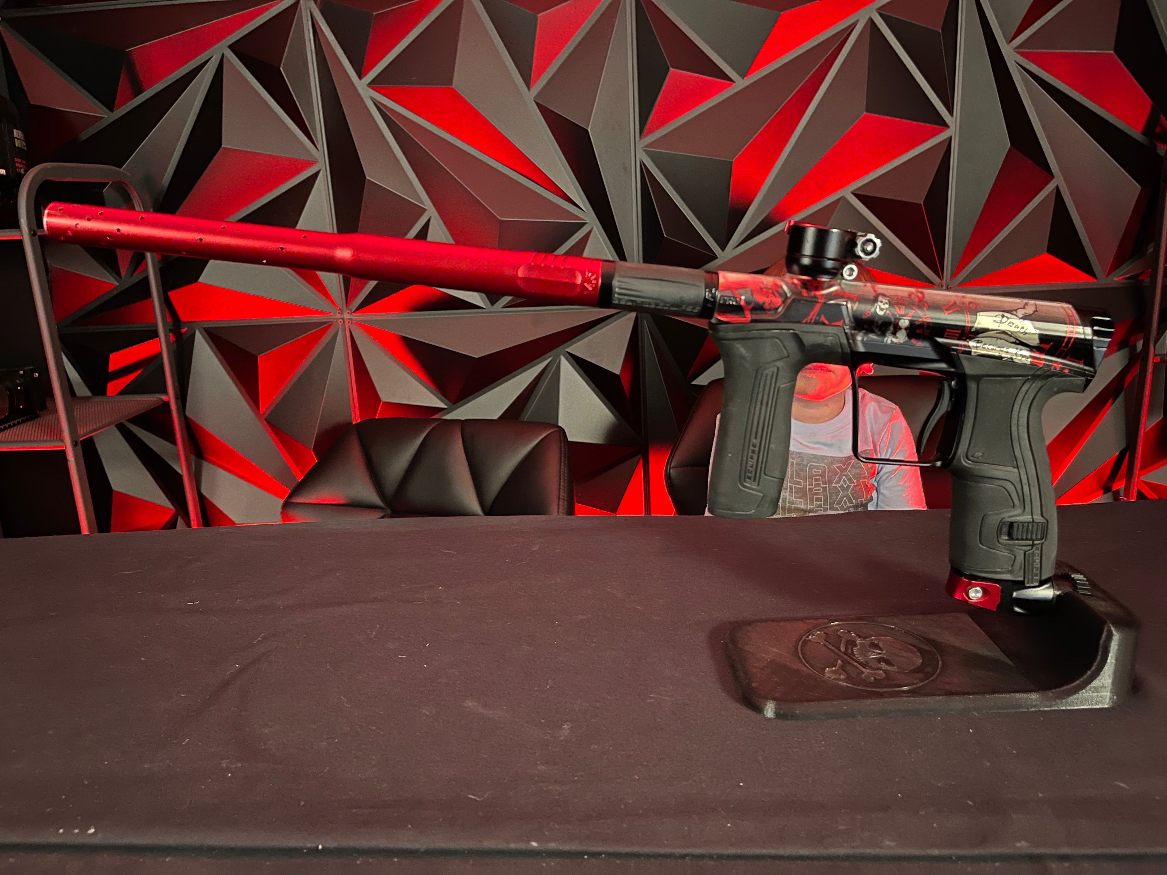 Used Eclipse CS2 Pro Paintball Gun "Death You" w/ 3 F