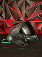 Used Empire EVS Paintball Mask- Black/Teal w/ Soft Goggle Bag