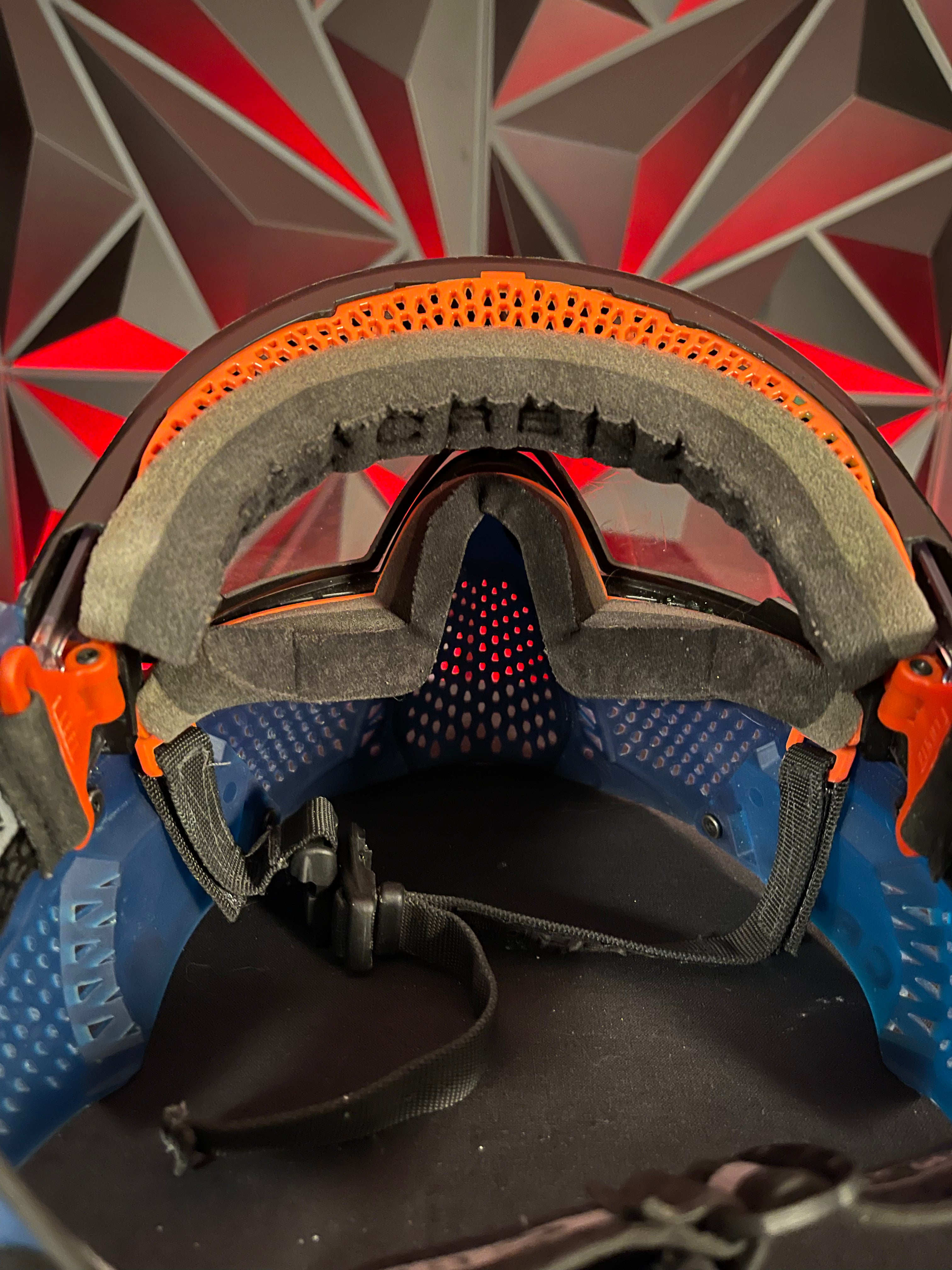 Used Carbon Zero Pro LESS Coverage Paintball Mask - Navy