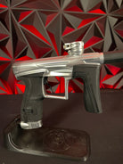 Used Planet Eclipse Geo 4 Paintball Gun - Pure Silver w/ 1 FL Insert and Infamous Deuce Trigger